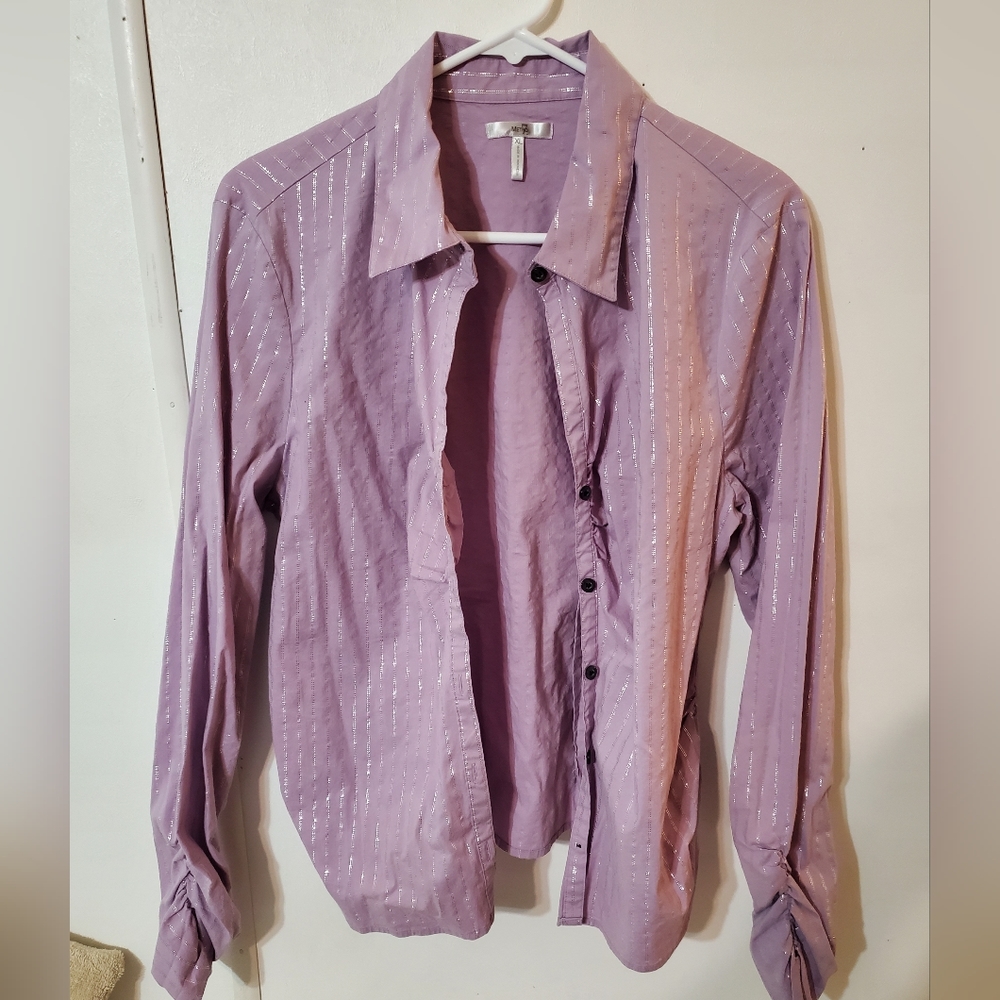 Button up sparkly top